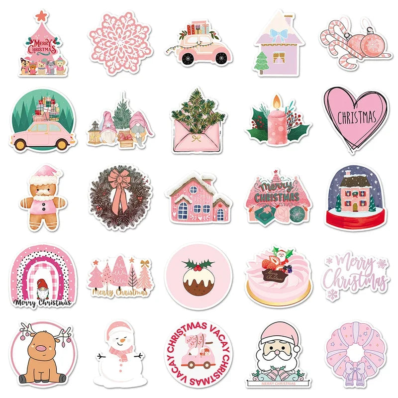Christmas Stickers for Kindle & more! - 10, 30 or 50 Pieces.
