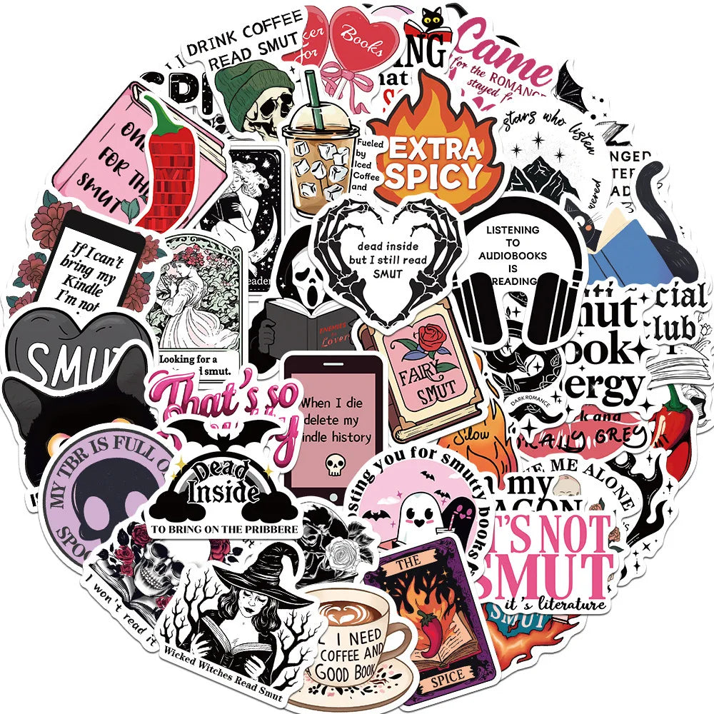 Bookish Stickers for Kindle & more! - 10 or 50pcs