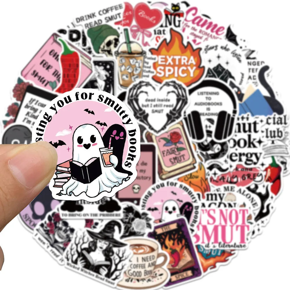 Bookish Stickers for Kindle & more! - 10 or 50pcs