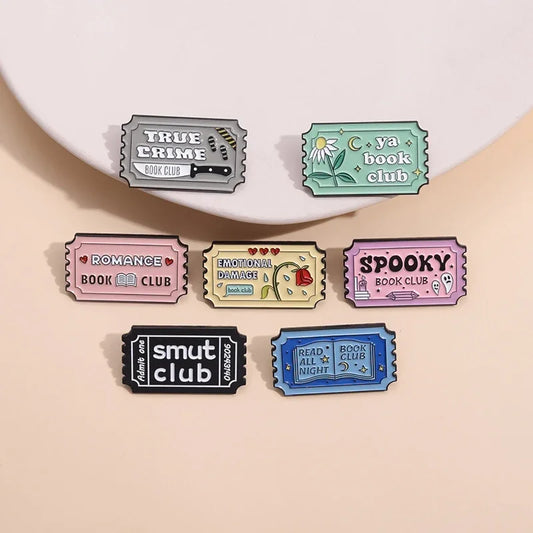 Bookish Enamel Pins - 7pcs