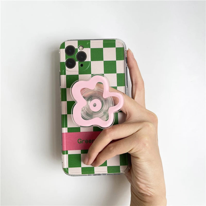 Colourful Glossy Flower Pop Sockets – A Groovy Touch for Book Lovers