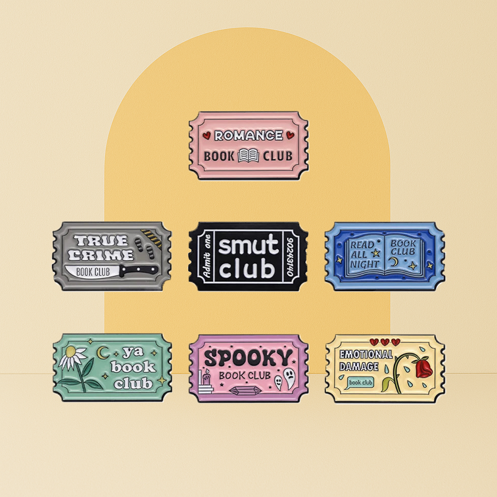 Bookish Enamel Pins - 7pcs