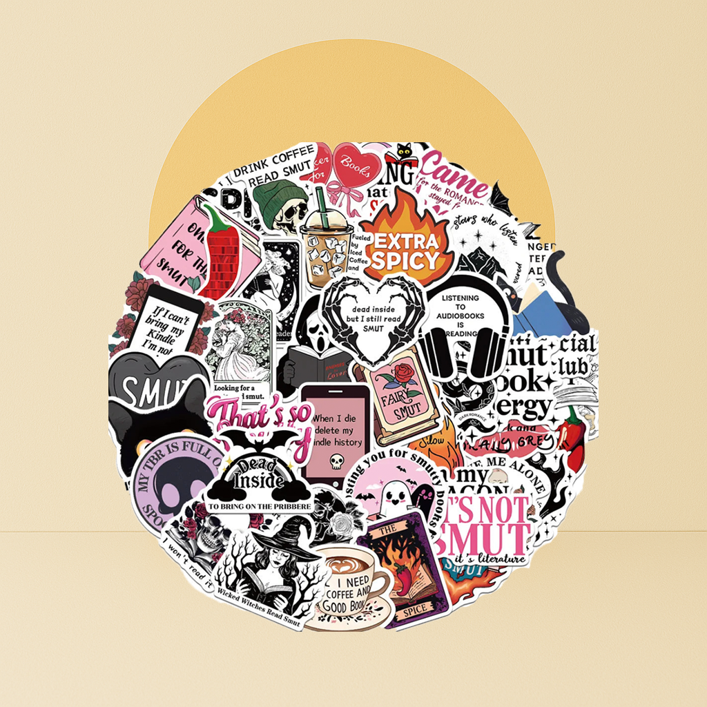Bookish Stickers for Kindle & more! - 10 or 50pcs